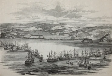 A brit-francia osztag Szevasztopolban, 1855 körül