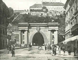 A Budai Váralagút, Budapest, Ausztria-Magyarország, 1895.