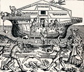 A Noé által felügyelt bárka építése, 1493, 1903