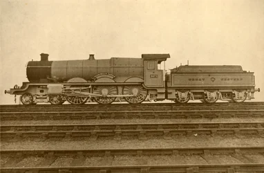 A Caerphilly-kastély 4-6-0, Great Western Railway, 1930.
