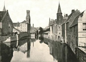 A csatorna, Brugge, Belgium, 1895.
