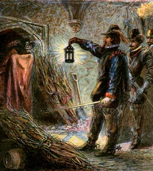 Guy Fawkes elfogása, 1605, c1850