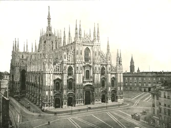 A katedrális, Milánó, Olaszország, 1895.
