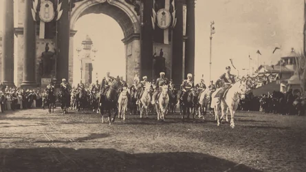 Miklós ünnepélyes bevonulása Moszkvába 1896. május 9-én