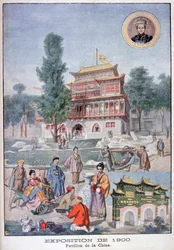 A kínai pavilon az 1900-as egyetemes kiállításon, Párizs, 1900
