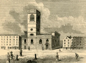 A Nagyszentély-templom 1784-ben, c1872-ben.