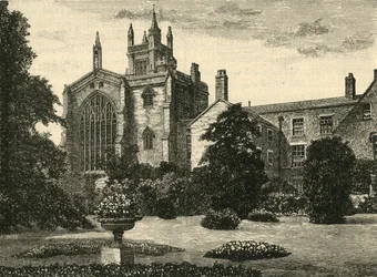 A College Chapel, a Wardens Gardensből, 1898.