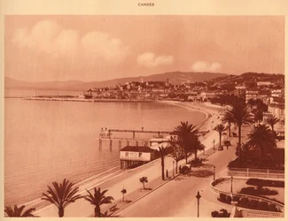 A Croisette és a Mont Chevalier, Cannes, 1930.