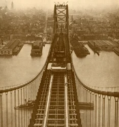 A Delaware folyó függőhídja, 1930.