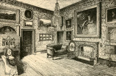 A rajzszoba Abbotsfordban, 1882.