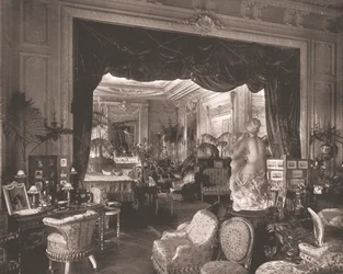 A szalon a Sandringham House-ban, Norfolk, 1894.