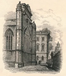 The East End of the College Chapel, Peterhouse, Cambridge 19. század