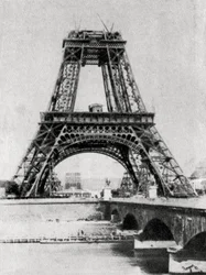 Az Eiffel-torony épül, Párizs, 1888