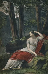 Josephine császárné a malmaisoni parkban, 1809, 1896