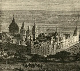 Az Escurial Madrid közelében, 1890.