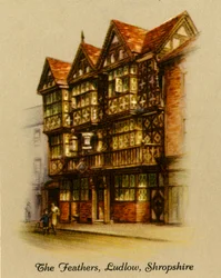 The Feathers, Ludlow, Shropshire, 1936.
