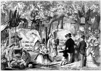 A Fete des Loges, St-Germain-en-Laye, Franciaország, 1874