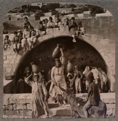 A Szűz kútja, Názáret, 1900 körül
