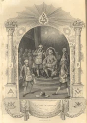 A francia szabadkőművesek szertartása, 1844