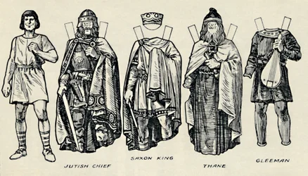 The Gallery of British Costume: Hogyan öltözködtek az emberek az angolszász időkben, 1934