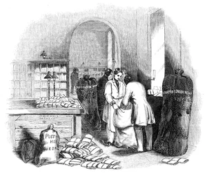 Az általános postahivatal, az indiai posta csomagolása, 1844.