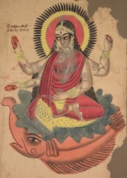 Ganga istennő, 1800-as évek.