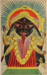 Kali istennő, 1800-as évek.