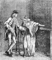 A cigány Nagy-Britannia főfelügyelőjével beszélget, c1753