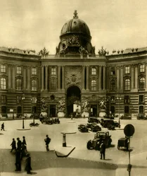 A Hofburg, Bécs, Ausztria, 1935.