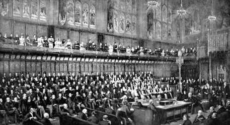 A Lordok Háza a Home Rule Debate alatt, 1893 c1905