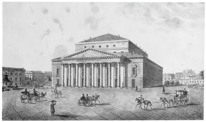 A császári Bolsoj Kamenny Színház, Szentpétervár, Oroszország, 1820-as évek.