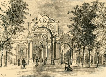 Az olasz séta, Vauxhall Gardens, 1878.