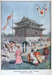 Koreai pavilon az 1900-as egyetemes kiállításon, Párizs, 1900