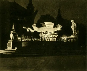 A Lindwurm-kút, Klagenfurt, Ausztria, 1935.