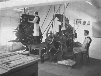 A linotípiák, 1916
