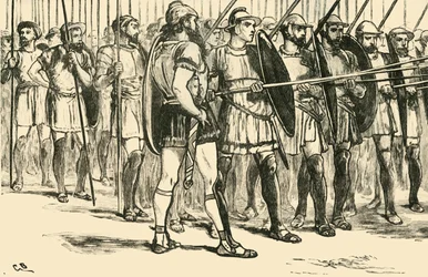 A macedón falanx, 1890.