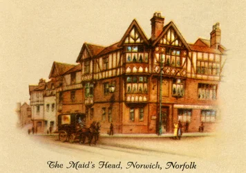 The Maids Head, Norwich, Norfolk, 1936.