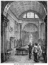 A régi parlament épülete, Dublin, 19. század