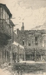 The Outer Cloisters és Anne Boleyns Window, 1895
