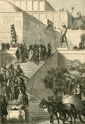 A Kouyunjik palota, felújított. Layard után, 1890.