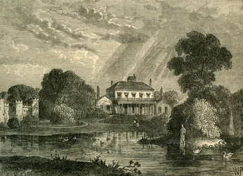 A pavilon, a Hans Place, 1800-ban, 1876 körül.