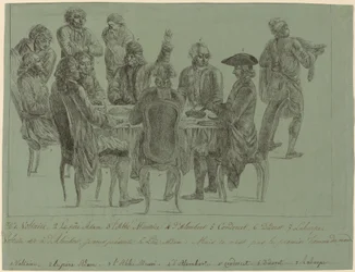 A filozófusok étkezése, 1772 után.