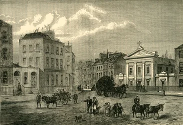 A sokszög, Somers Town, 1850, c1876.