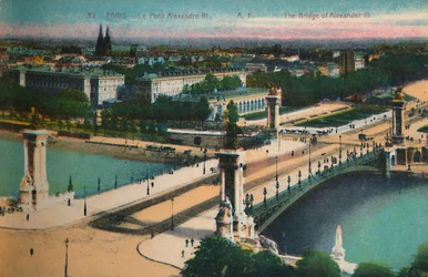 A Pont Alexandre III, Párizs, 1920