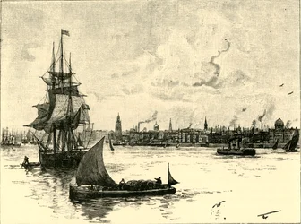 Liverpool kikötője, 1898.