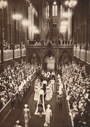 A körmenet az apátságba, 1937