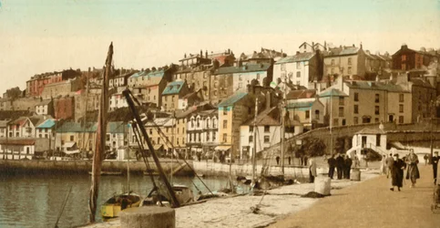 The Quayside, Brixham, 1940-es évek.
