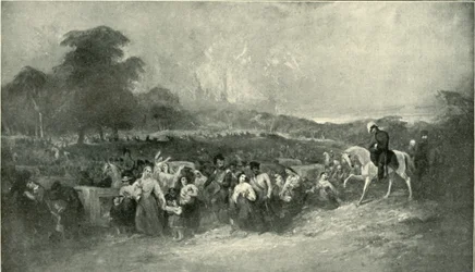 Lucknow megkönnyebbülése – A szenvedők vezetése a brit táborba, 1901.