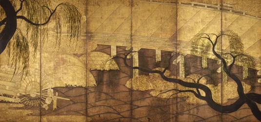 A folyó hídja Ujinál, 1568-1615