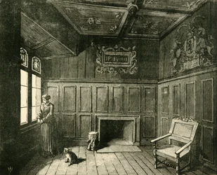 A szoba az Edinburgh-i kastélyban, amelyben James VI. 1890-ben született.